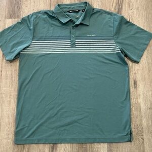 Travis Matthew XL Performance Golf Polo Shirt Stripe Shirt